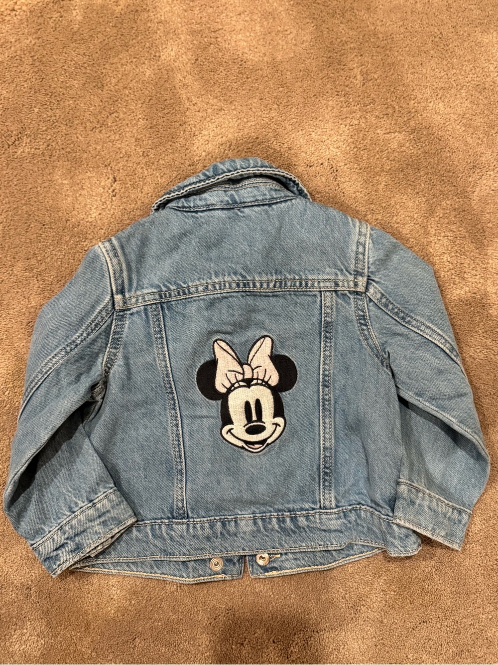 GAP Light Blue Denim Jacket with Minnie Patch